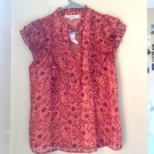 LOFT Coral Blouse